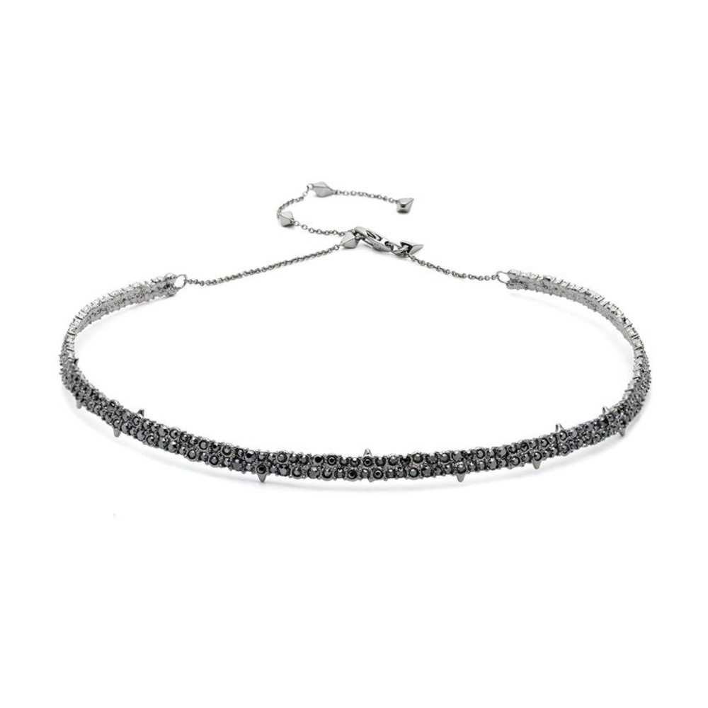 Spiked Crystal Adjustable Choker